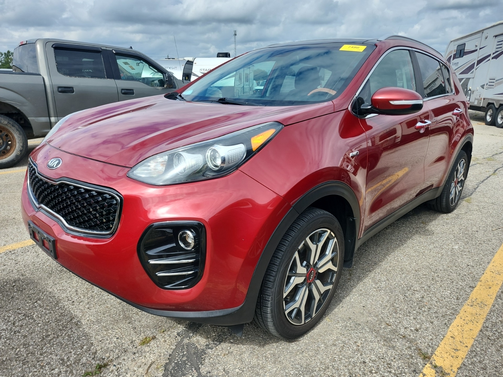 2017 Kia Sportage Awd 4dr W/black Ex Tech
