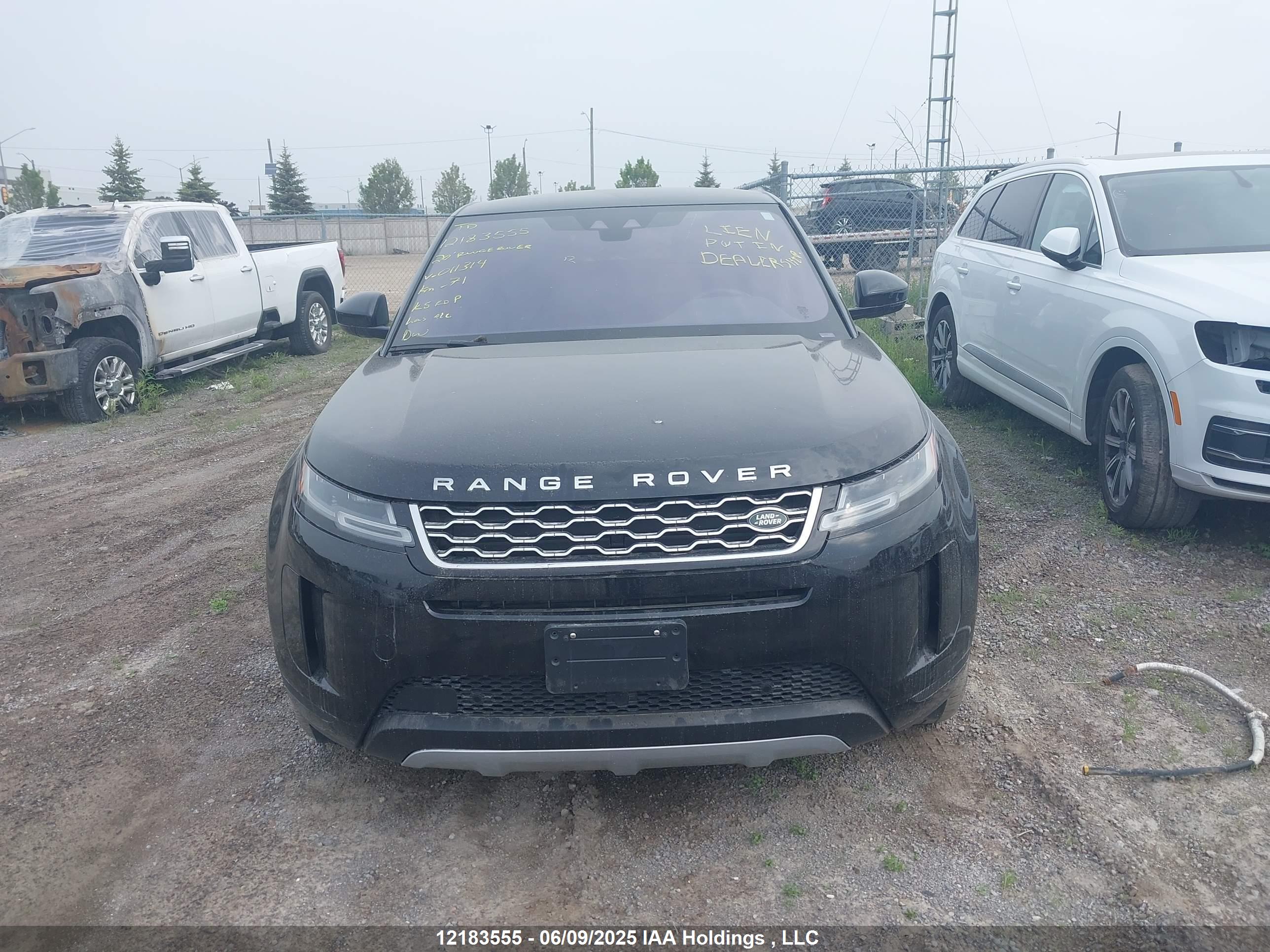 2020 LAND ROVER RANGE ROVER EVOQUE SE