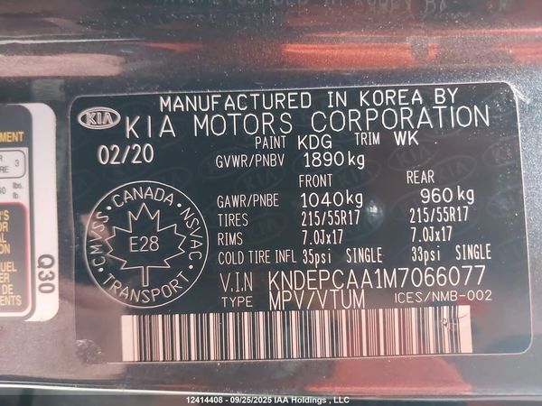 2021 KIA SELTOS LX — I19