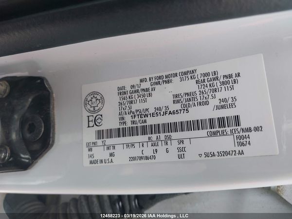 2018 FORD F-150 XLT — I9