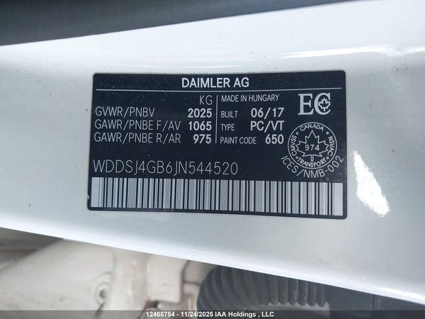 2018 MERCEDES-BENZ CLA 250 4MATIC