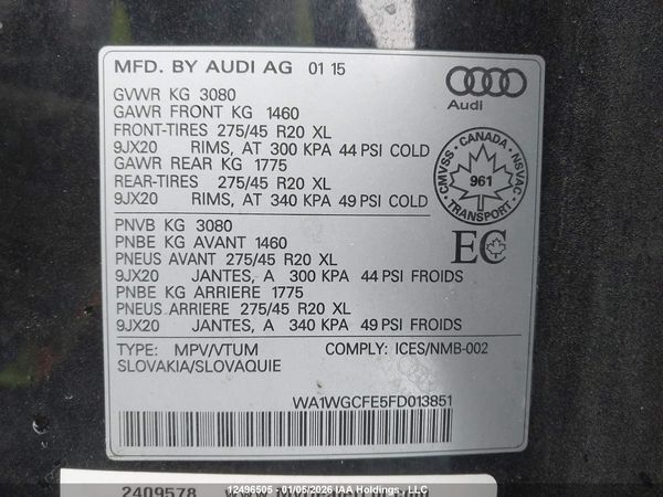 2015 AUDI Q7 PRESTIGE