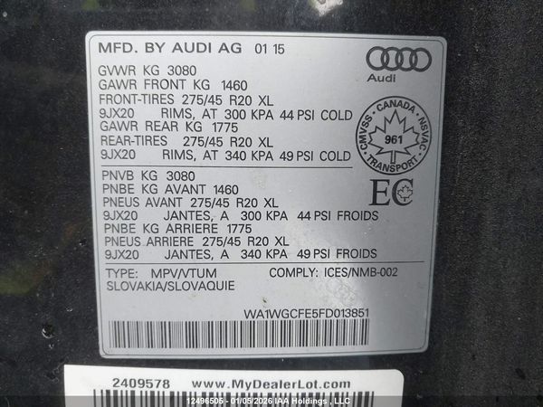 2015 AUDI Q7 PRESTIGE