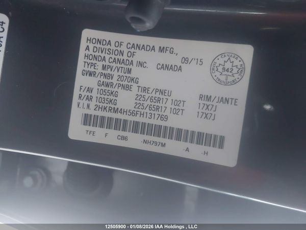 2015 HONDA CR-V EX