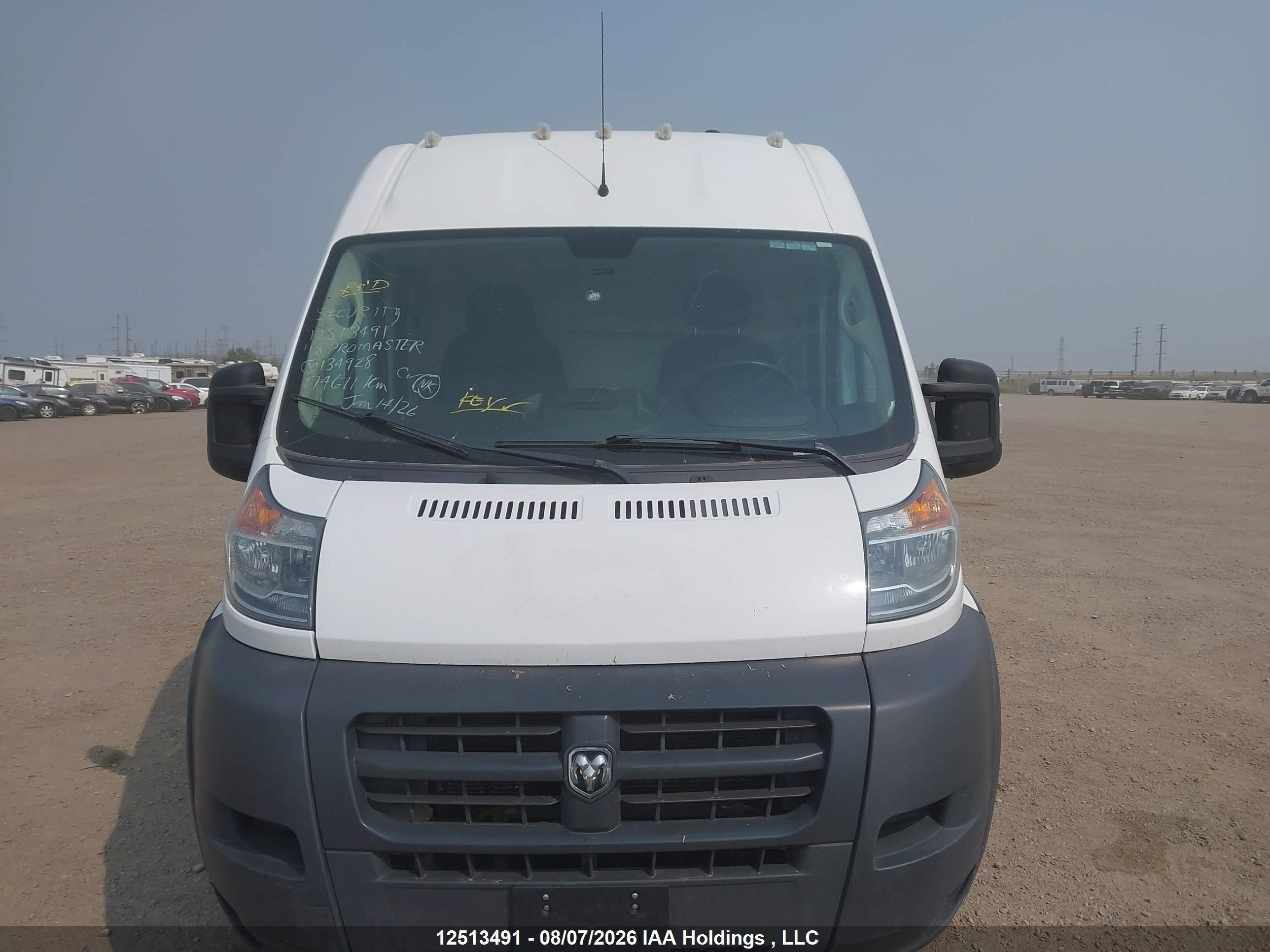 2018 RAM PROMASTER 3500 HIGH ROOF