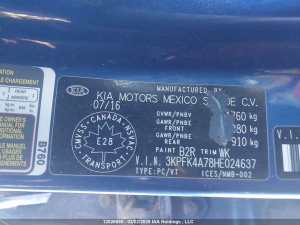 2017 KIA FORTE LX Base — I9