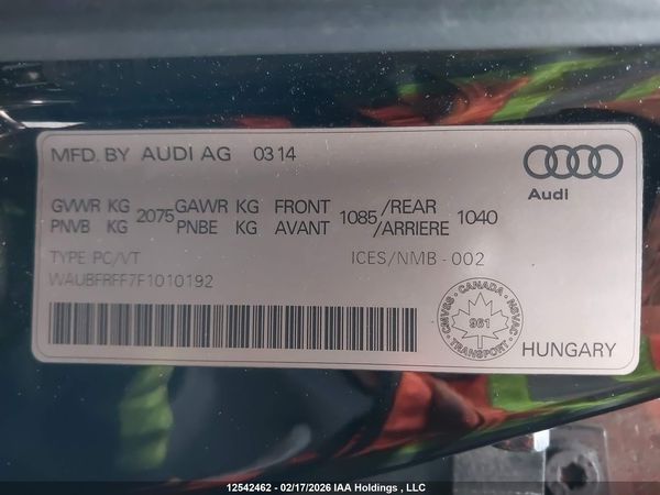 2015 AUDI A3 quattro Premium — I18