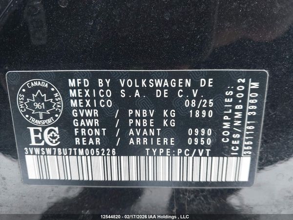 2026 VOLKSWAGEN JETTA Comfortline — I9