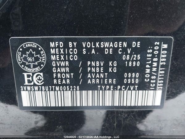 2026 VOLKSWAGEN JETTA Comfortline — I18