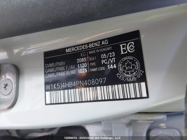 2023 MERCEDES-BENZ CLA 250 4MATIC — I19
