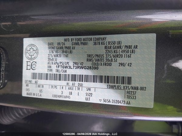 2024 FORD F-150 LIGHTNING