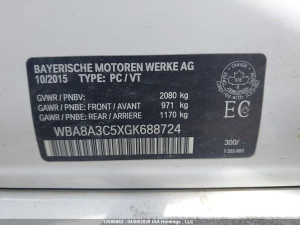 2016 BMW 320I XDRIVE