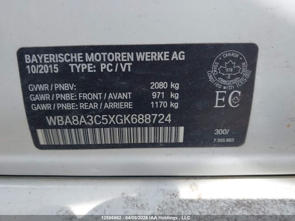 2016 BMW 320I XDRIVE