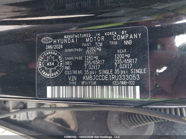 2024 HYUNDAI TUCSON SEL — I19