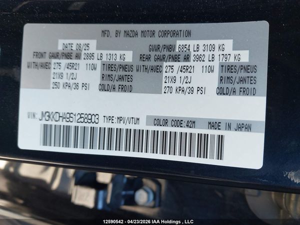 2025 MAZDA CX-90 PHEV GT — I9