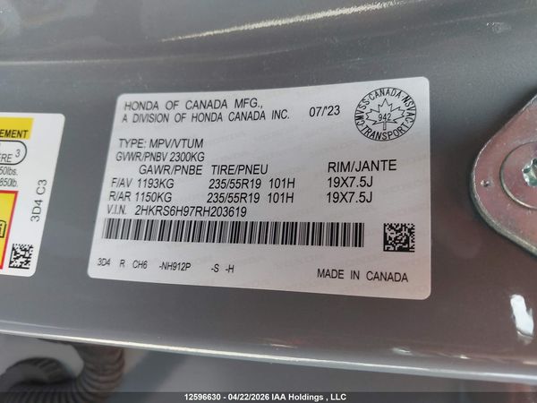 2024 HONDA CR-V TOURING HYBRID