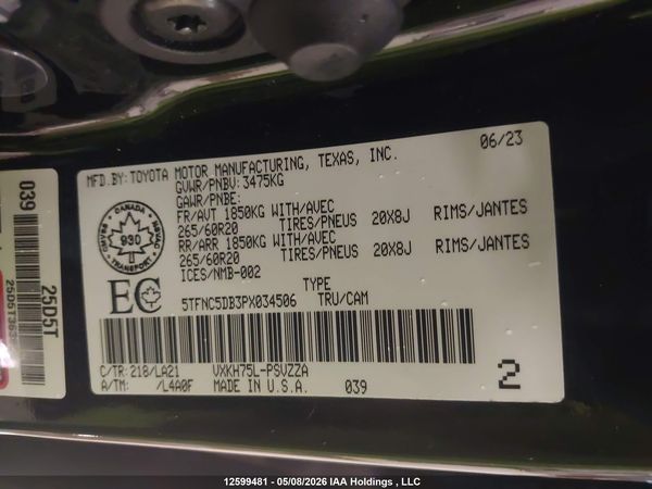 2023 TOYOTA TUNDRA