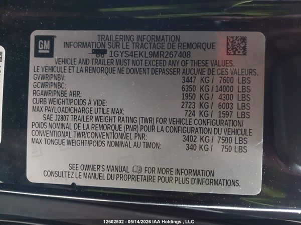 2021 CADILLAC ESCALADE SPORT