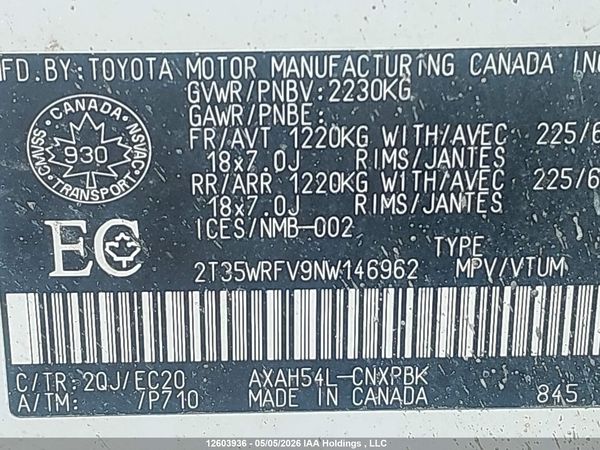 2022 TOYOTA RAV4 XSE — I9