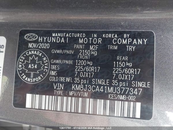 2021 HYUNDAI TUCSON