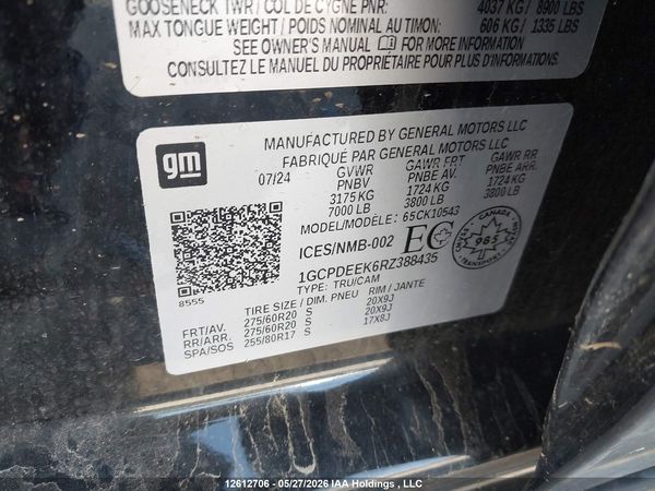 2024 CHEVROLET SILVERADO 1500 RST — I9