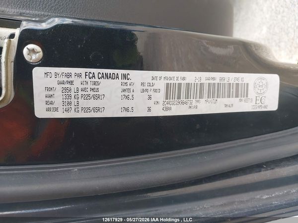 2019 DODGE GRAND CARAVAN GT