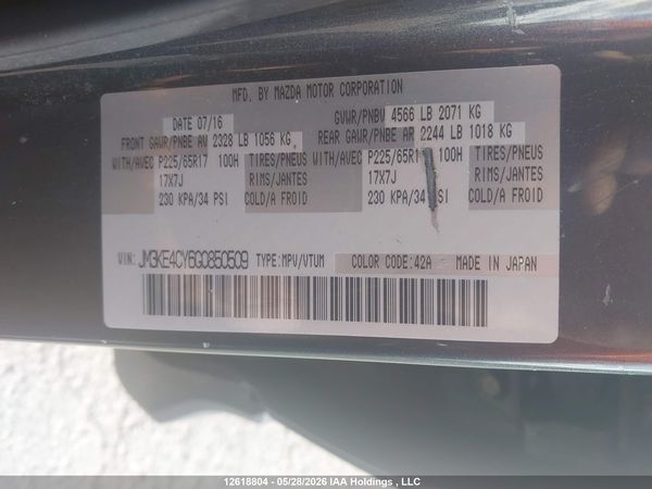 2016 MAZDA CX-5 TOURING