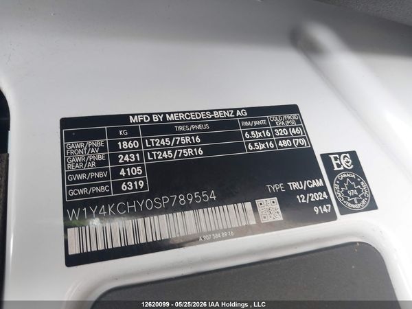 2025 MERCEDES-BENZ SPRINTER 2500 907 (VS30)