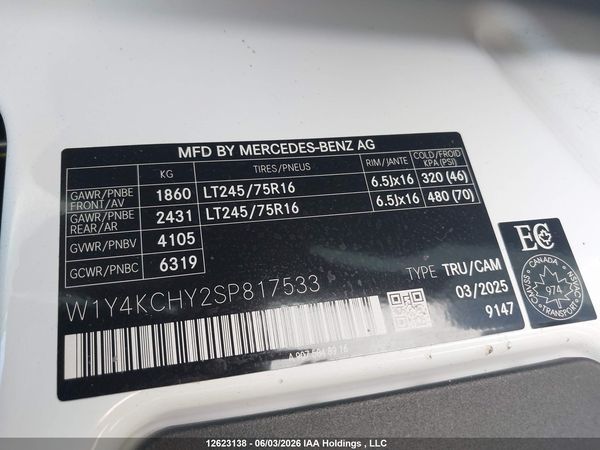 2025 MERCEDES-BENZ SPRINTER 2500 907 (VS30)