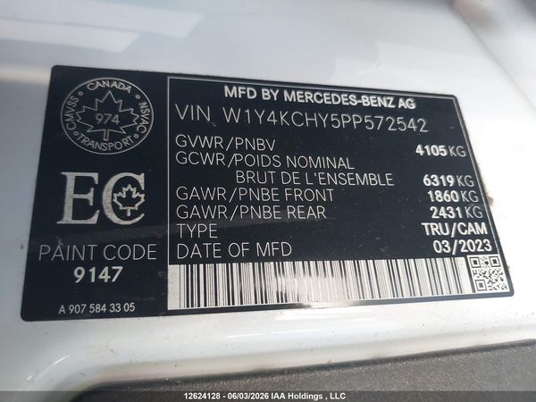 2023 MERCEDES-BENZ SPRINTER 2500 907 (VS30)