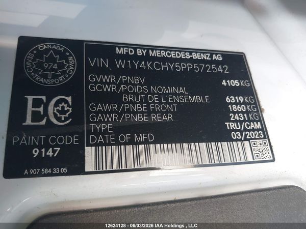 2023 MERCEDES-BENZ SPRINTER 2500 907 (VS30)