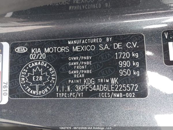 2020 KIA FORTE