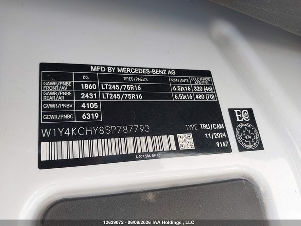 2025 MERCEDES-BENZ SPRINTER 2500 907 (VS30)