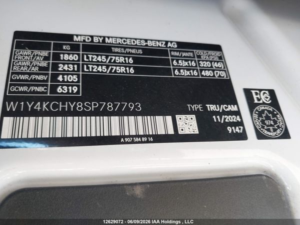 2025 MERCEDES-BENZ SPRINTER 2500 907 (VS30)