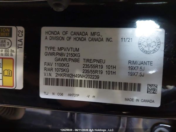 2022 HONDA CR-V SPORT