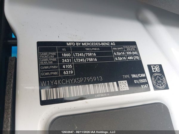 2025 MERCEDES-BENZ SPRINTER 2500 907 (VS30)