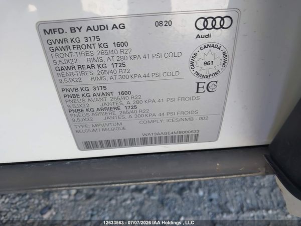 2021 AUDI E-TRON 55 TECHNIK