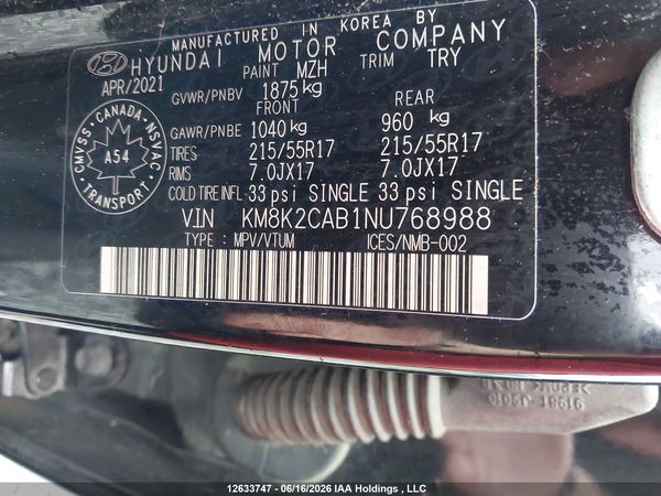 2022 HYUNDAI KONA PREFERRED AWD