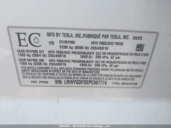 2023 TESLA MODEL Y