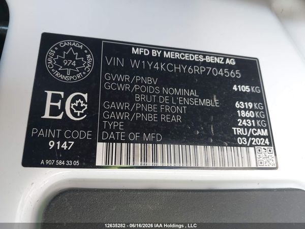 2024 MERCEDES-BENZ SPRINTER 2500 907 (VS30)