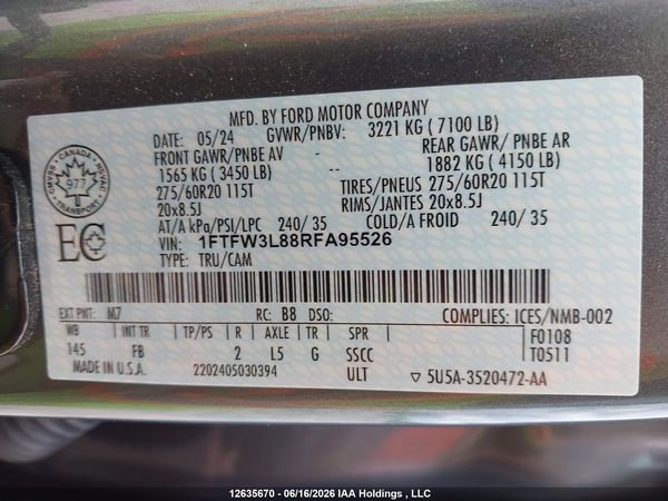2024 FORD F-150 XLT — I9