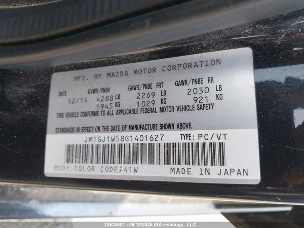 2016 MAZDA 6 GRAND TOURING