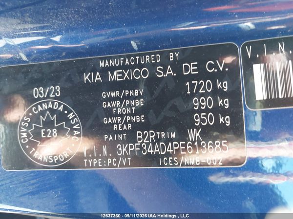 2023 KIA FORTE