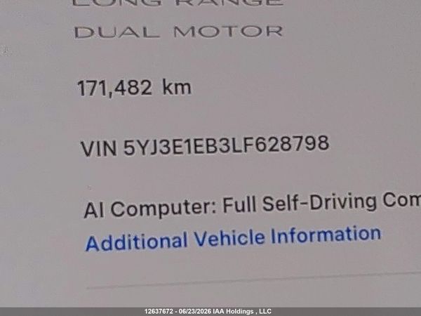 2020 TESLA MODEL 3