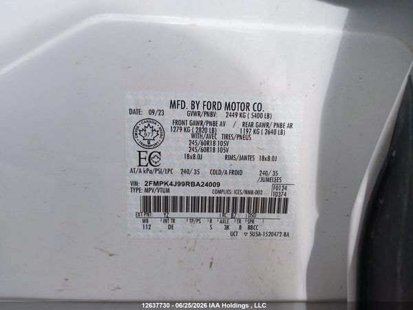 2024 FORD EDGE SEL — I9