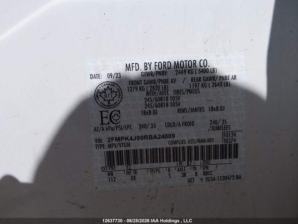 2024 FORD EDGE SEL — I18