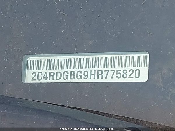 2017 DODGE GRAND CARAVAN CVP/SXT