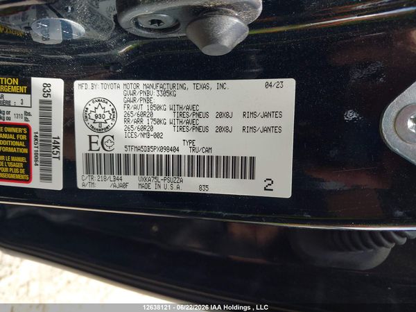 2023 TOYOTA TUNDRA PLATINUM