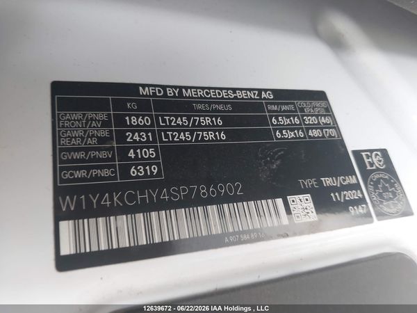 2025 MERCEDES-BENZ SPRINTER 2500 907 (VS30)