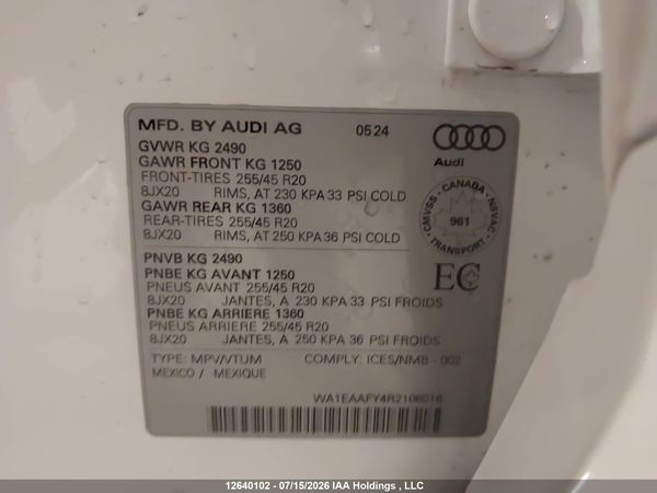 2024 AUDI Q5 45 PROGRESSIV